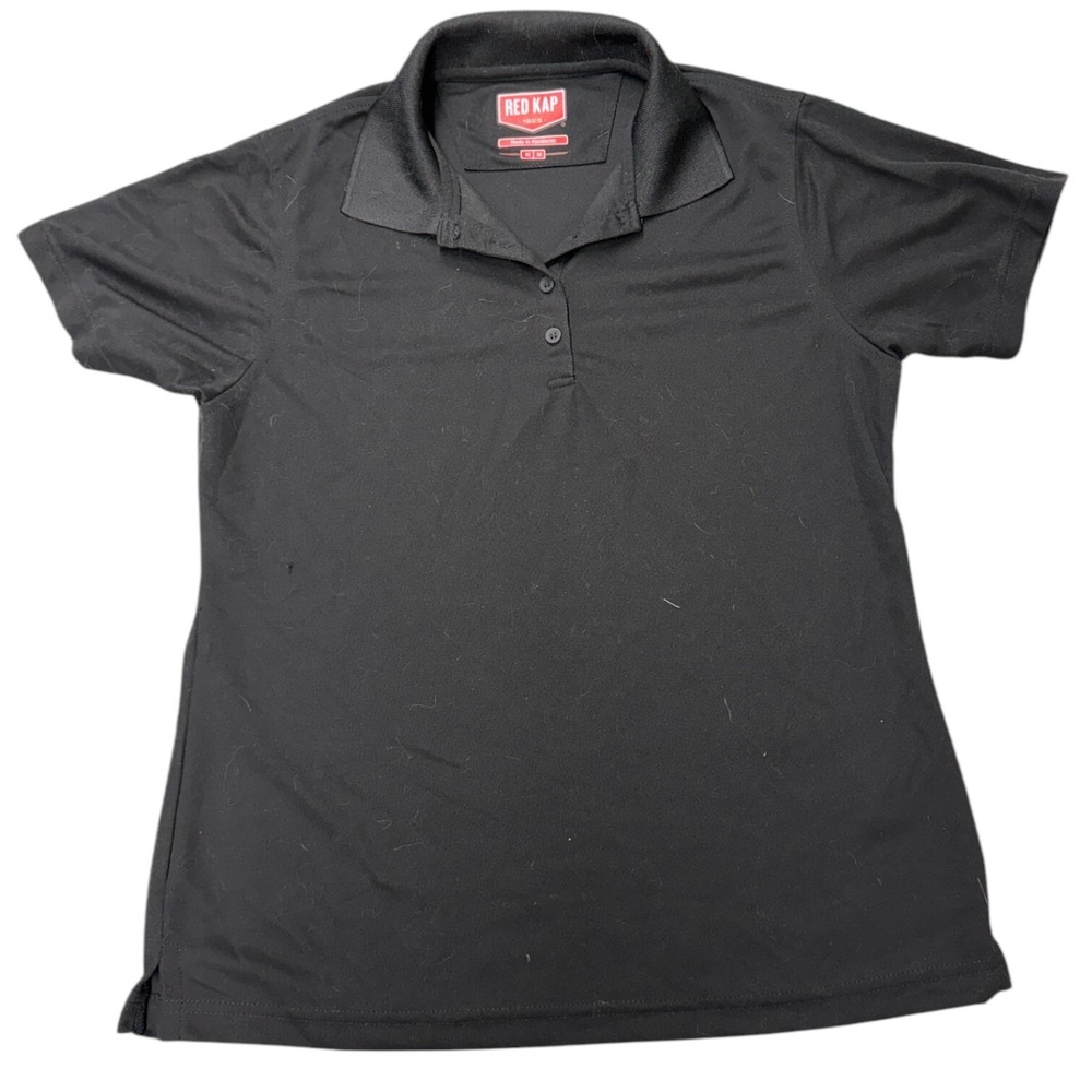 Red Kap‎ Black Men's Short Sleeve Performance Knit Flex Series Pro Polo Medium